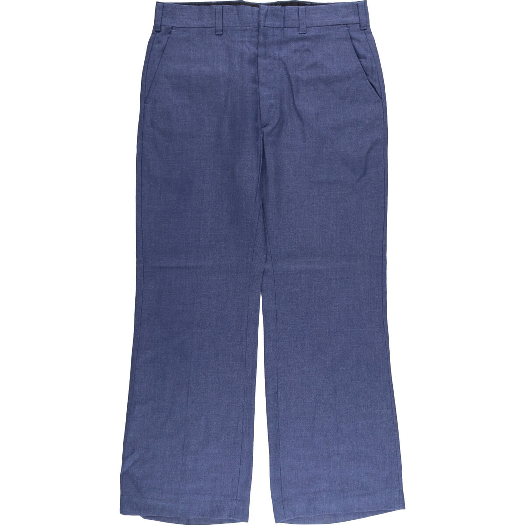 Vintage 70s-80'S Haggar flare pants, made in the USA, men's size 36. unclear blue type Vintage Second Hand