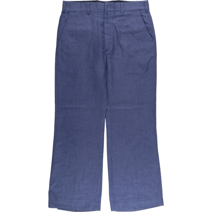 Vintage 70s-80'S Haggar flare pants, made in the USA, men's size 36. unclear blue type Vintage Second Hand