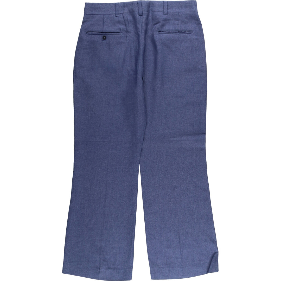 Vintage 70s-80'S Haggar flare pants, made in the USA, men's size 36. unclear blue type Vintage Second Hand