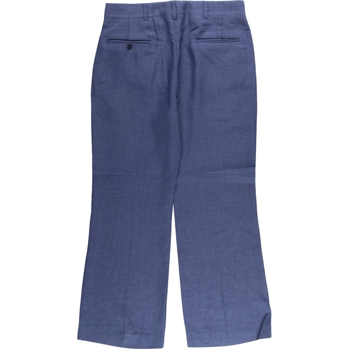 Vintage 70s-80'S Haggar flare pants, made in the USA, men's size 36. unclear blue type Vintage Second Hand