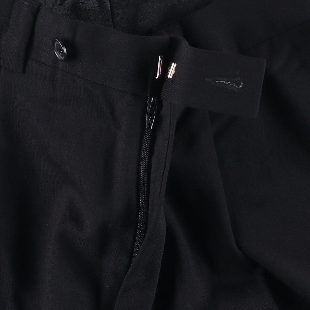 Calvin Klein One-Tuck Wool Pants, Slacks, W32x32L, Men's Size W32 wool black type Vintage Second Hand
