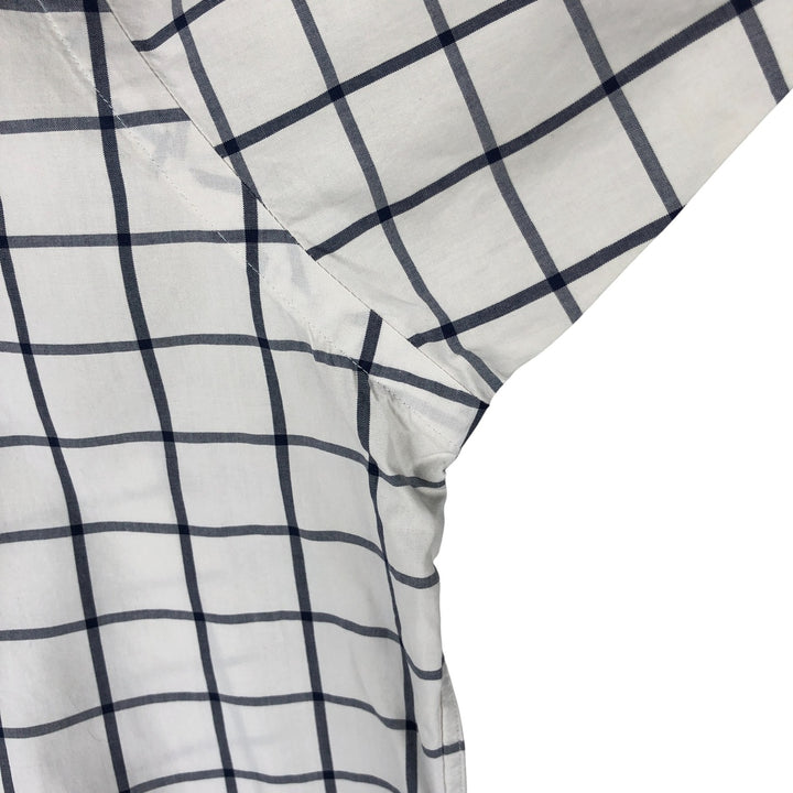 Ralph Lauren Golf Tilden long-sleeved button-down check shirt, men's size L cotton white type Vintage Second Hand