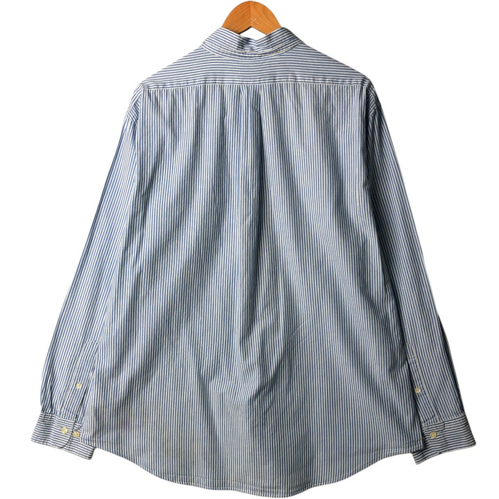 Brooks Brothers 1818 REGENT Long Sleeve Button-Down Striped Shirt, Men's XL cotton Blue type light blue Vintage Second Hand