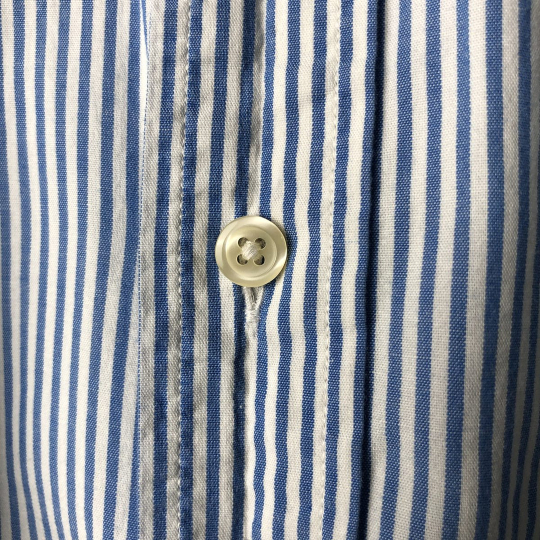 Brooks Brothers 1818 REGENT Long Sleeve Button-Down Striped Shirt, Men's XL cotton Blue type light blue Vintage Second Hand