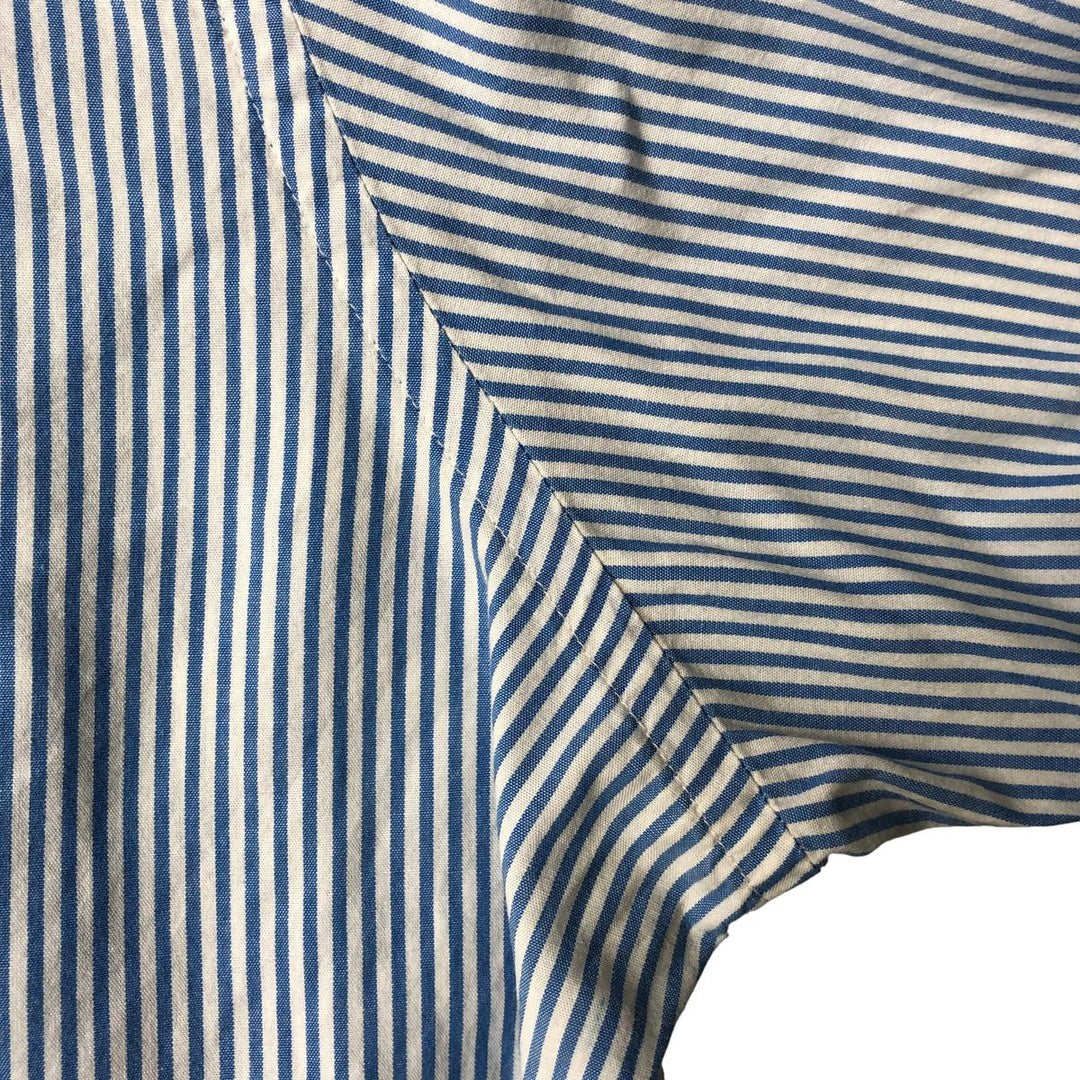 Brooks Brothers 1818 REGENT Long Sleeve Button-Down Striped Shirt, Men's XL cotton Blue type light blue Vintage Second Hand
