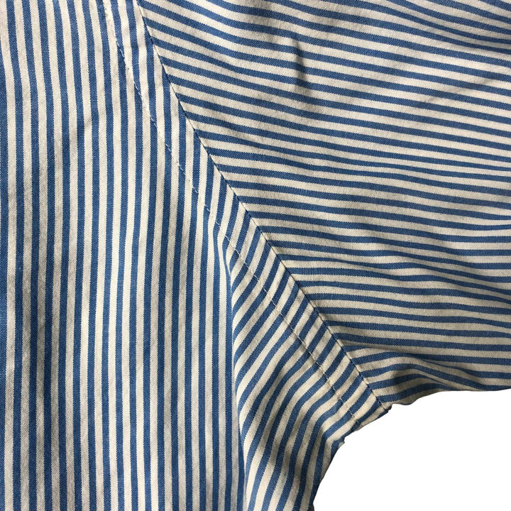 Brooks Brothers 1818 REGENT Long Sleeve Button-Down Striped Shirt, Men's XL cotton Blue type light blue Vintage Second Hand
