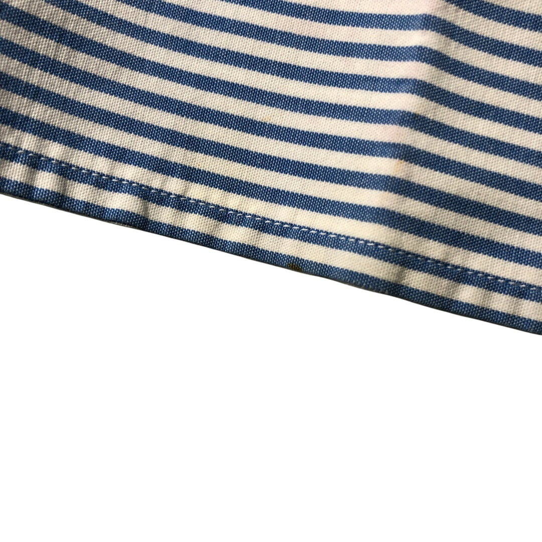 Brooks Brothers 1818 REGENT Long Sleeve Button-Down Striped Shirt, Men's XL cotton Blue type light blue Vintage Second Hand
