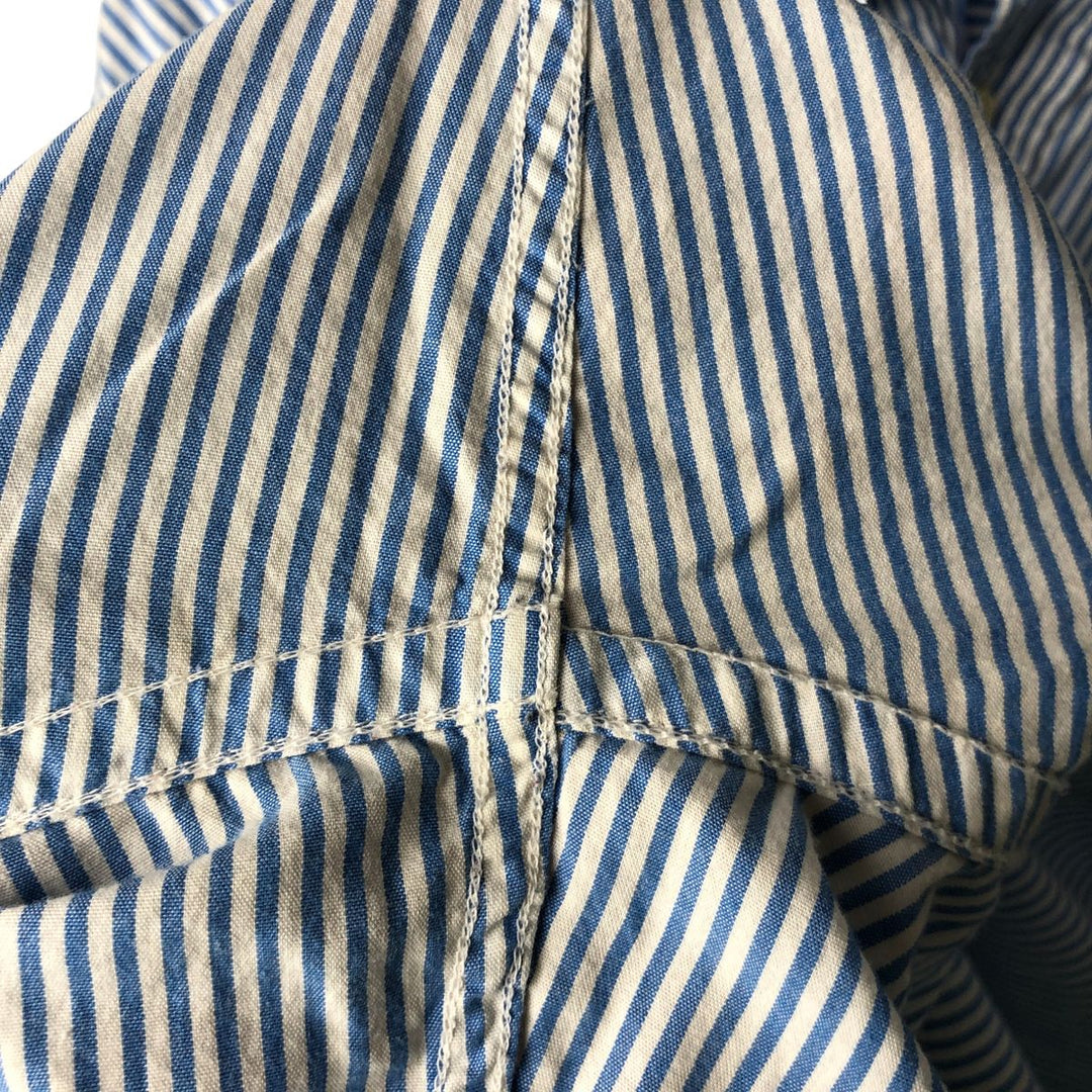 Brooks Brothers 1818 REGENT Long Sleeve Button-Down Striped Shirt, Men's XL cotton Blue type light blue Vintage Second Hand