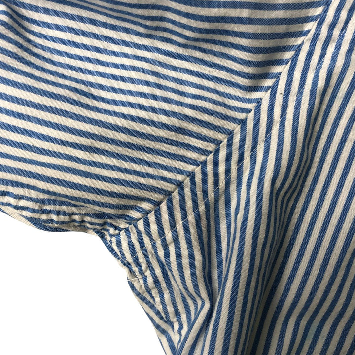 Brooks Brothers 1818 REGENT Long Sleeve Button-Down Striped Shirt, Men's XL cotton Blue type light blue Vintage Second Hand