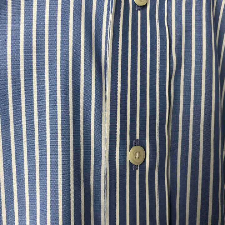 Brooks Brothers 346 Regular Fit Long Sleeve Button-Down Striped Shirt, Men's Size XL cotton Blue type light blue Vintage Second Hand