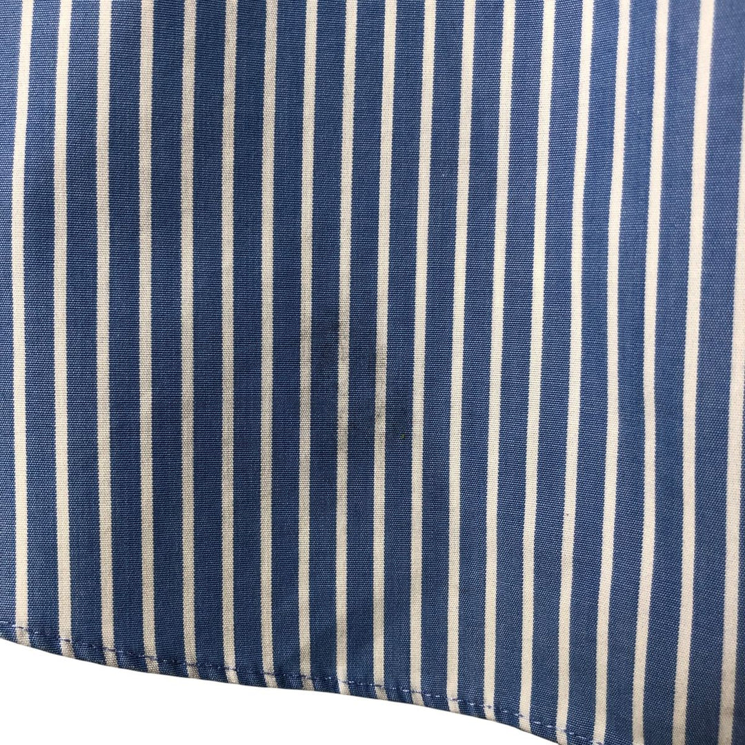 Brooks Brothers 346 Regular Fit Long Sleeve Button-Down Striped Shirt, Men's Size XL cotton Blue type light blue Vintage Second Hand