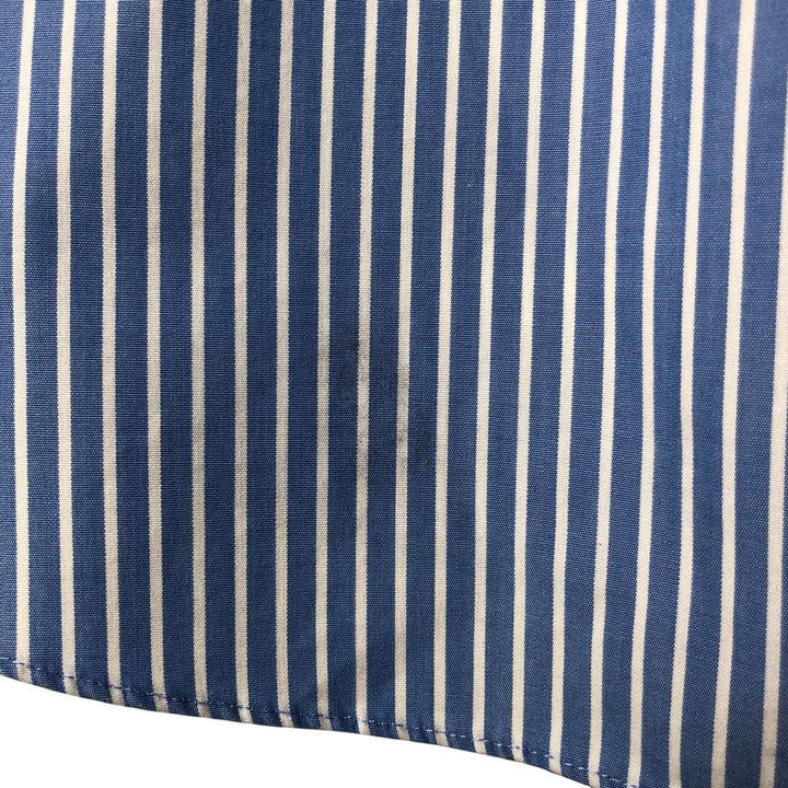Brooks Brothers 346 Regular Fit Long Sleeve Button-Down Striped Shirt, Men's Size XL cotton Blue type light blue Vintage Second Hand