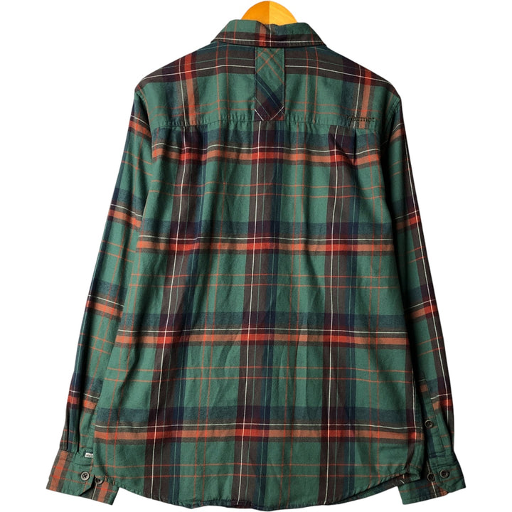 Marmot long-sleeved cotton check shirt, men's size M cotton green type Vintage Second Hand