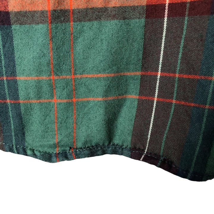Marmot long-sleeved cotton check shirt, men's size M cotton green type Vintage Second Hand