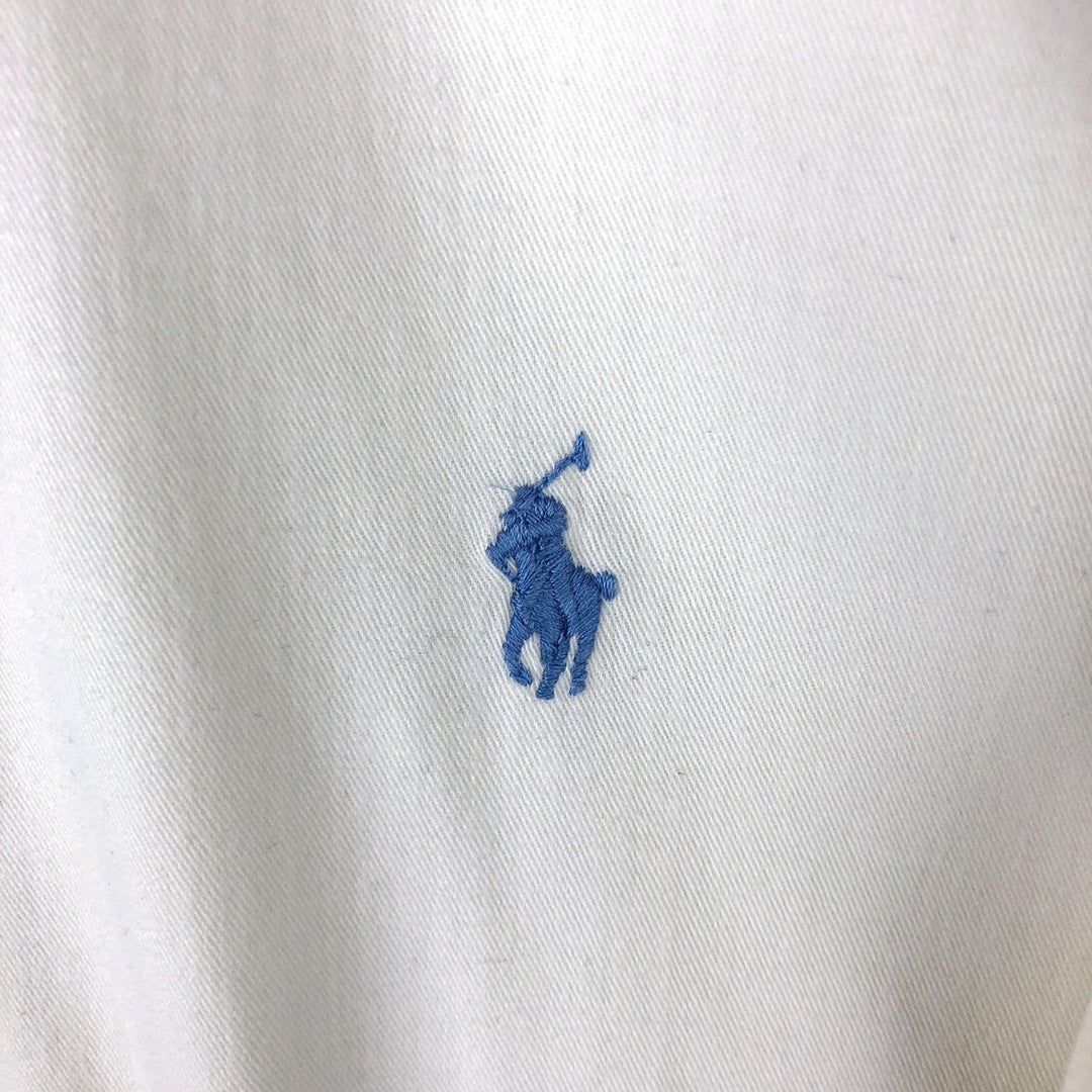 90'S Ralph Lauren long sleeve button down shirt made in USA, men's XL size, vintage cotton white type Vintage Second Hand