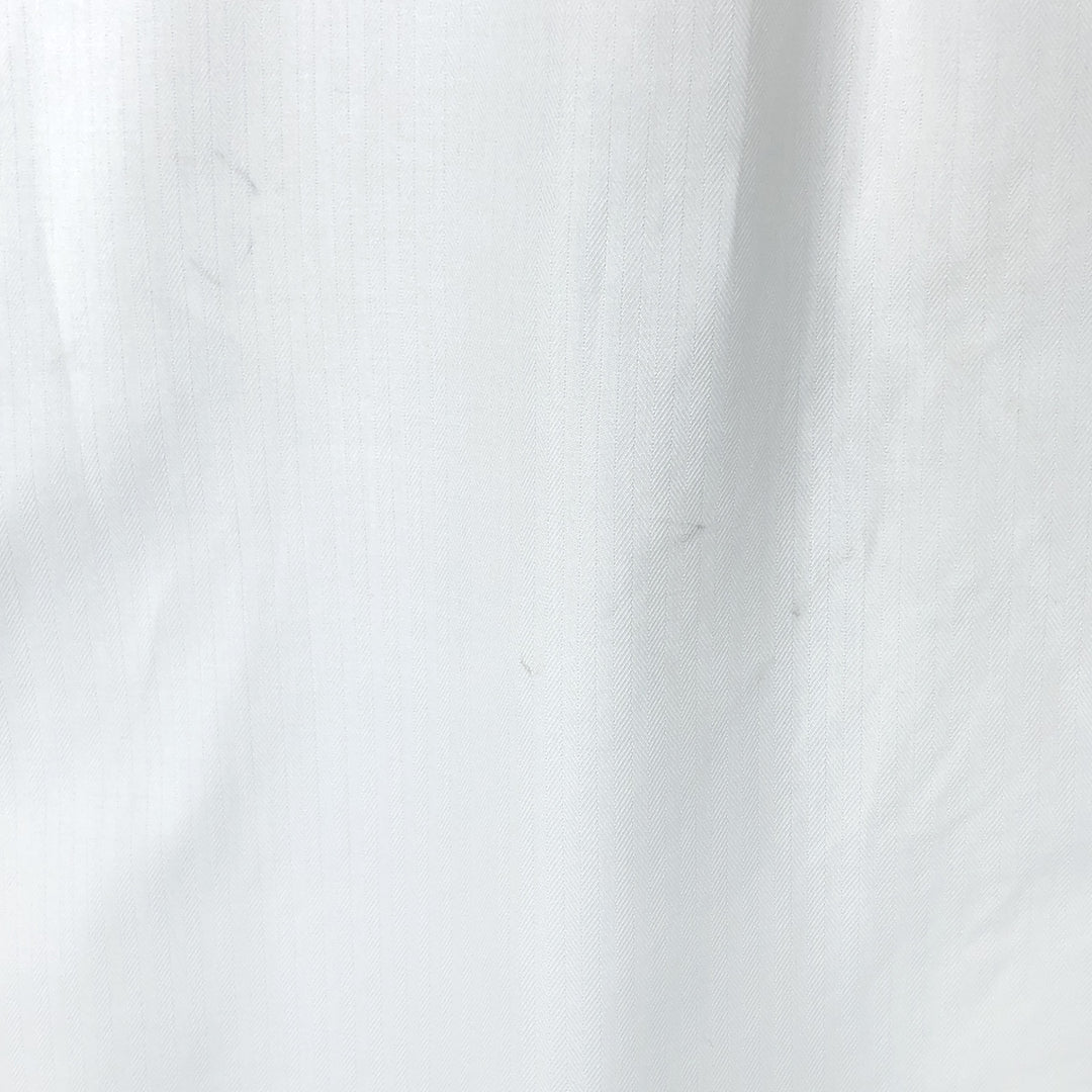 Ralph Lauren Classic Fit Herringbone Long Sleeve Button-Down Shirt, Men's Size L cotton white type Vintage Second Hand