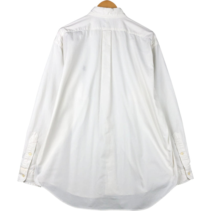 Ralph Lauren POLO by Ralph Lauren BLAKE long-sleeved button-down shirt, men's size L cotton white type Vintage Second Hand