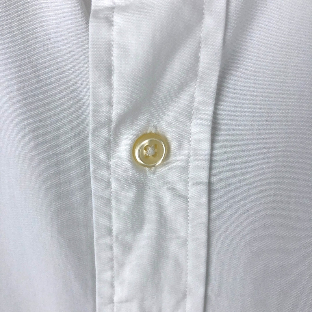 Ralph Lauren POLO by Ralph Lauren REGENT CUSTOM FIT wide collar long sleeve cotton shirt, men's size L cotton white type Vintage Second Hand
