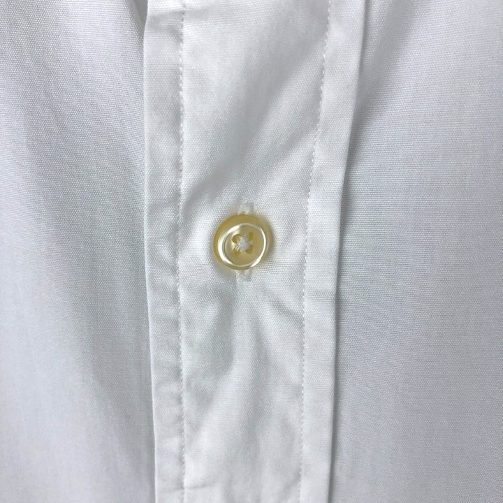 Ralph Lauren POLO by Ralph Lauren REGENT CUSTOM FIT wide collar long sleeve cotton shirt, men's size L cotton white type Vintage Second Hand