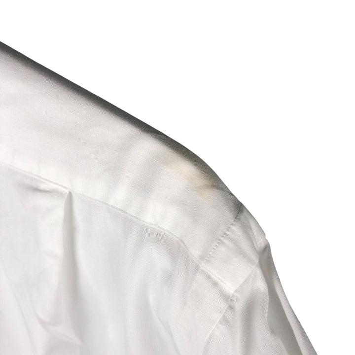 Ralph Lauren POLO by Ralph Lauren REGENT CUSTOM FIT wide collar long sleeve cotton shirt, men's size L cotton white type Vintage Second Hand