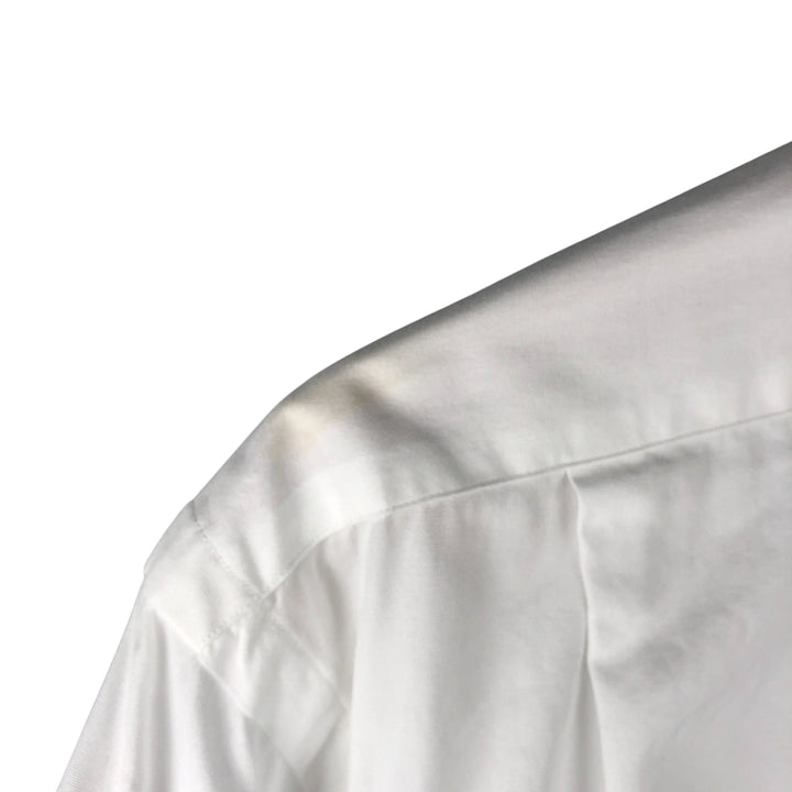 Ralph Lauren POLO by Ralph Lauren REGENT CUSTOM FIT wide collar long sleeve cotton shirt, men's size L cotton white type Vintage Second Hand