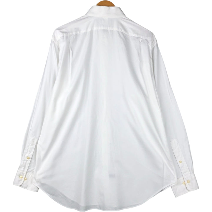 Ralph Lauren POLO by Ralph Lauren REGENT CLASSIC FIT wide collar long sleeve cotton shirt, men's size L cotton white type Vintage Second Hand