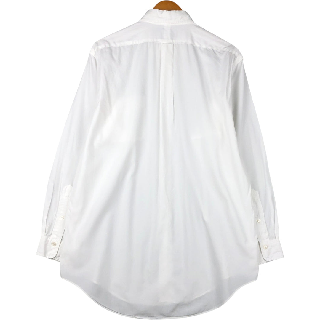 Ralph Lauren long sleeve button down shirt, men's size L cotton white type Vintage Second Hand