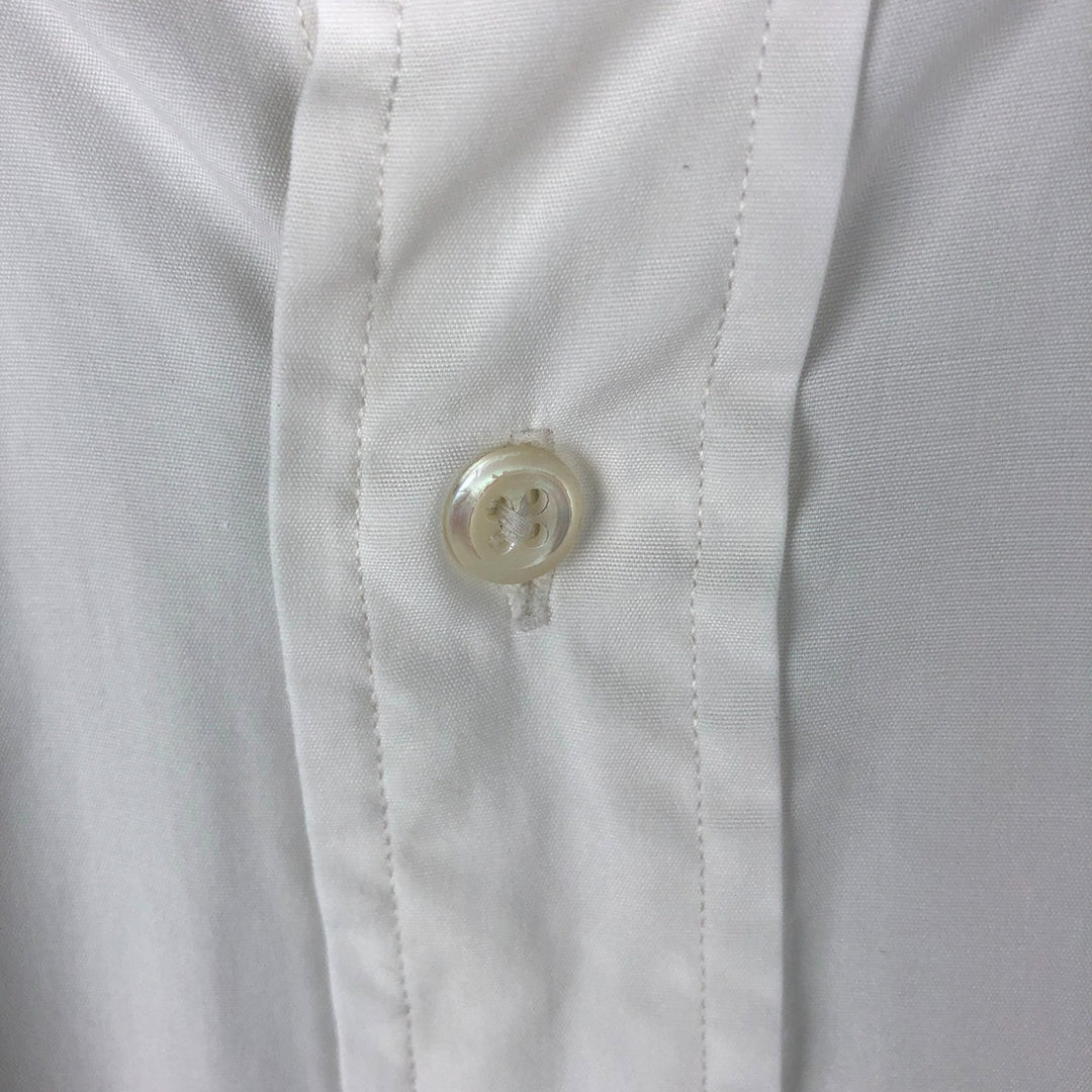 Ralph Lauren long sleeve button down shirt, men's size L cotton white type Vintage Second Hand