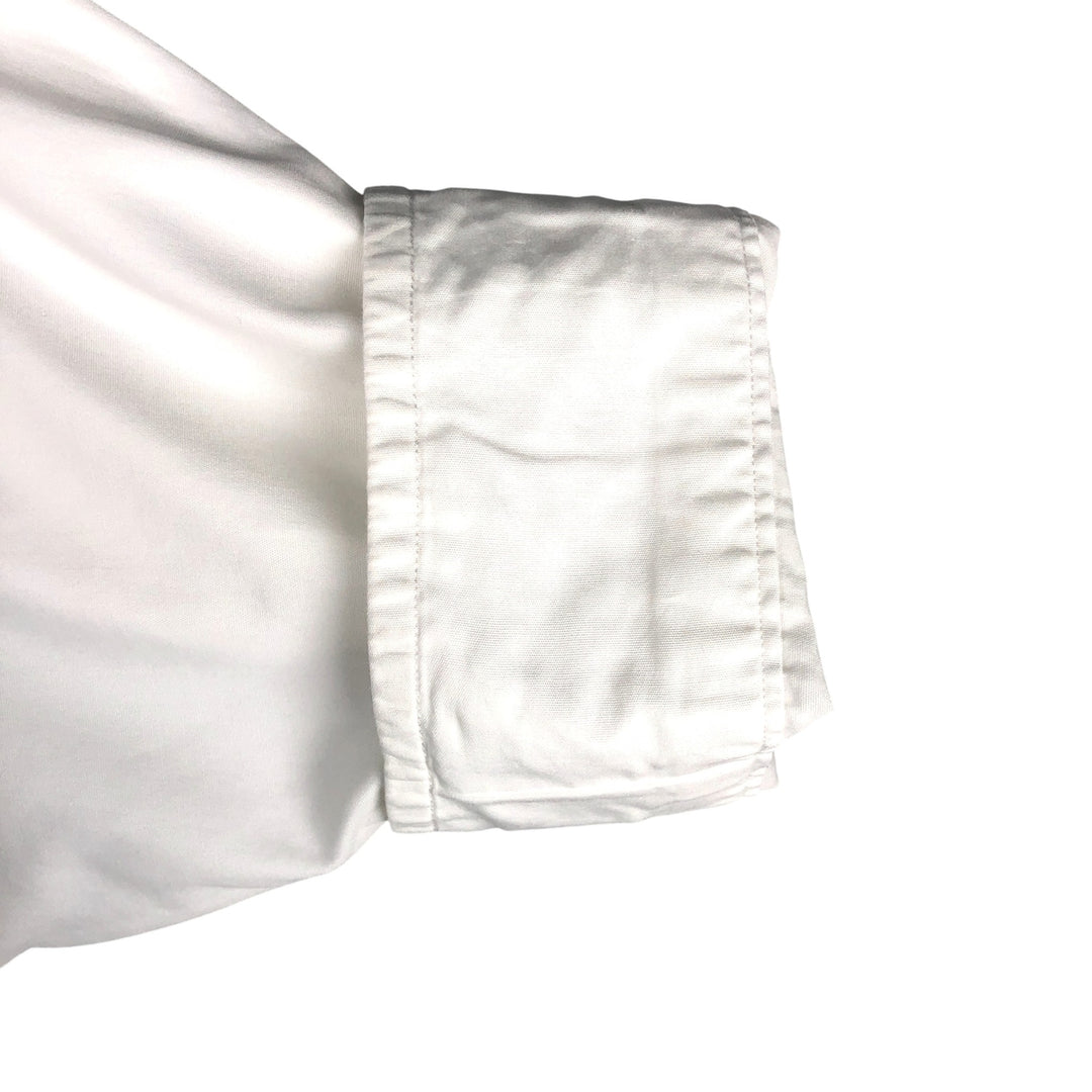 Ralph Lauren long sleeve button down shirt, men's size L cotton white type Vintage Second Hand