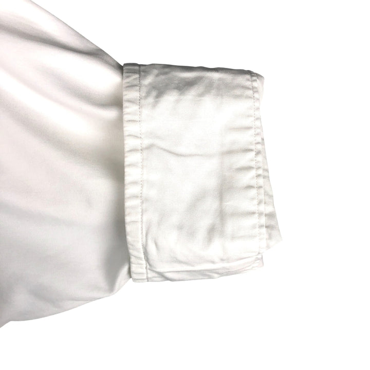 Ralph Lauren long sleeve button down shirt, men's size L cotton white type Vintage Second Hand