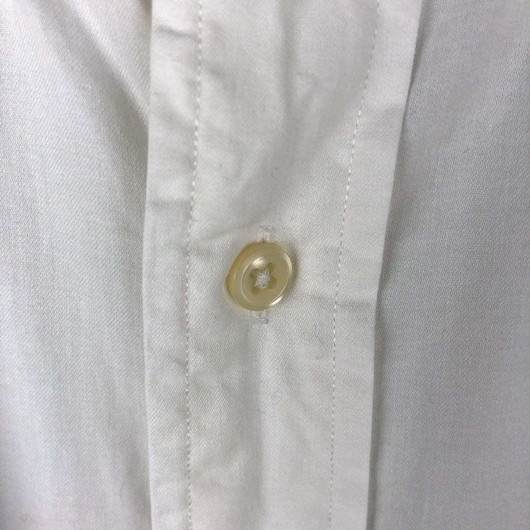 Ralph Lauren YARMOUTH long sleeve button down shirt, men's size L cotton white type Vintage Second Hand