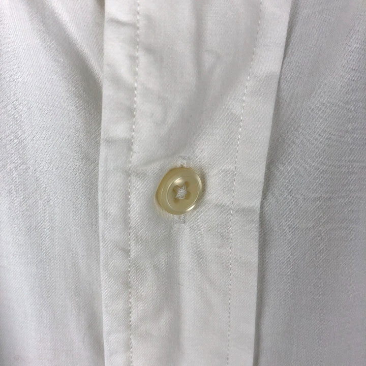 Ralph Lauren YARMOUTH long sleeve button down shirt, men's size L cotton white type Vintage Second Hand