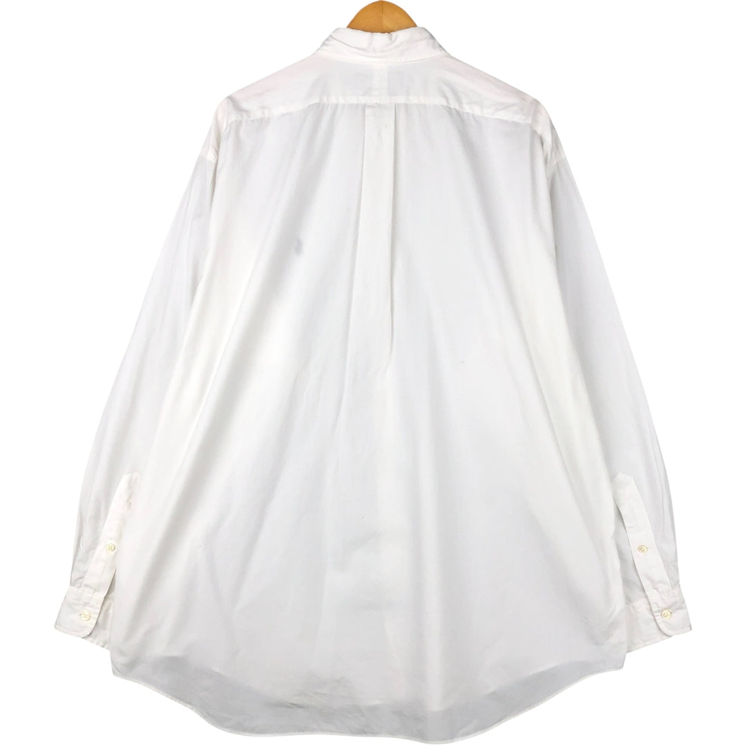 Ralph Lauren BLAKE long sleeve button down shirt, men's XL size cotton white type Vintage Second Hand