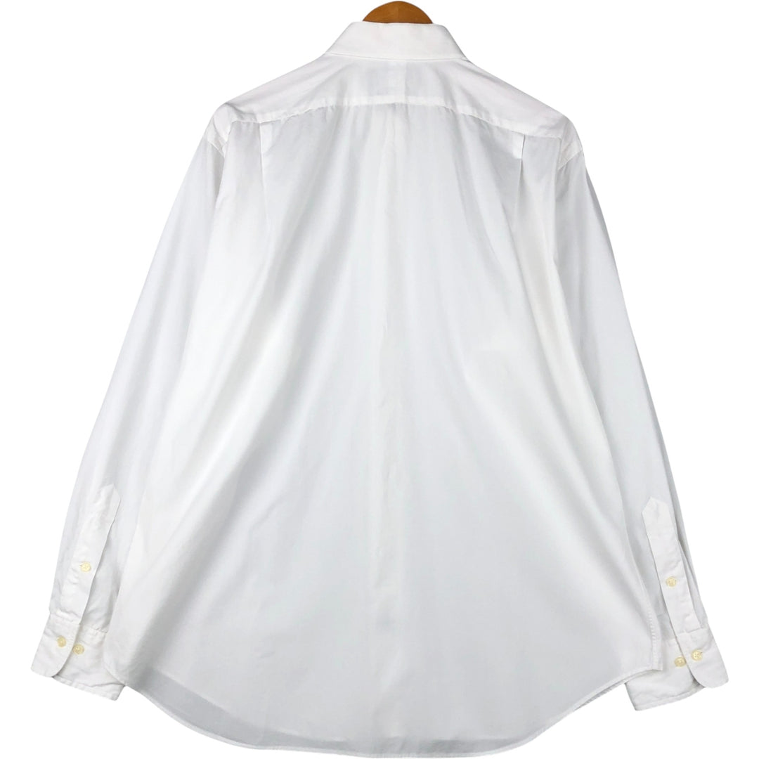 Ralph Lauren POLO by Ralph Lauren REGENT CLASSIC FIT wide collar long sleeve cotton shirt, men's size L cotton white type Vintage Second Hand