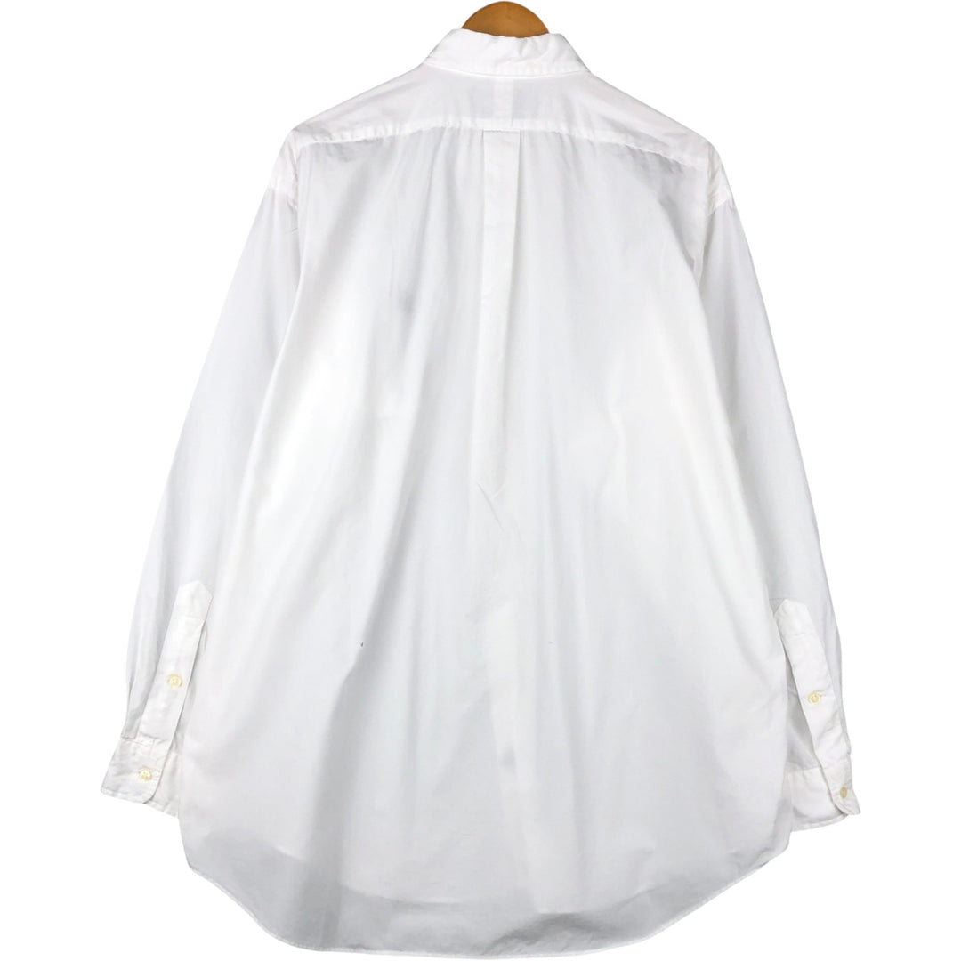 Ralph Lauren BLAKE long sleeve button down shirt, men's size L cotton white type Vintage Second Hand