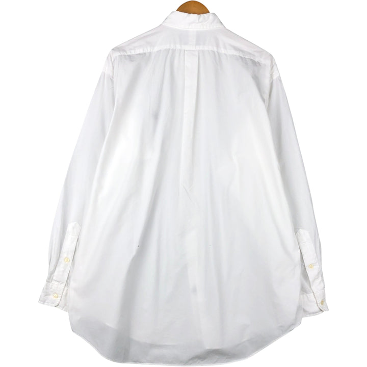 Ralph Lauren BLAKE long sleeve button down shirt, men's size L cotton white type Vintage Second Hand
