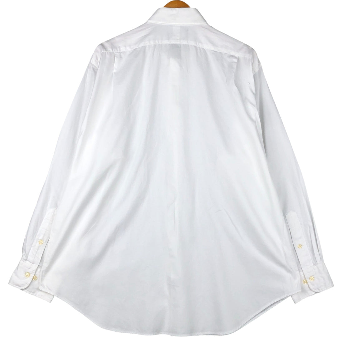 Ralph Lauren POLO by Ralph Lauren REGENT CLASSIC FIT wide collar long sleeve cotton shirt men's XL equivalent cotton white type Vintage Second Hand