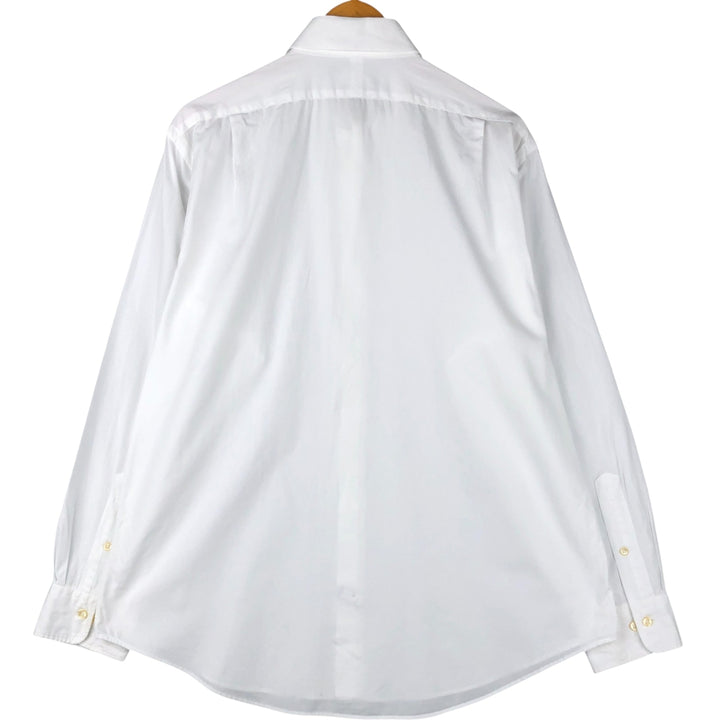 Ralph Lauren POLO by Ralph Lauren REGENT CUSTOM FIT wide collar long sleeve cotton shirt, men's size XL cotton white type Vintage Second Hand