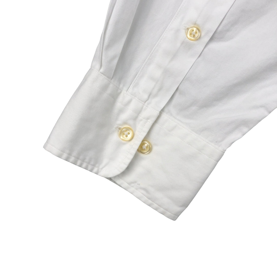 Ralph Lauren POLO by Ralph Lauren REGENT CUSTOM FIT wide collar long sleeve cotton shirt, men's size XL cotton white type Vintage Second Hand