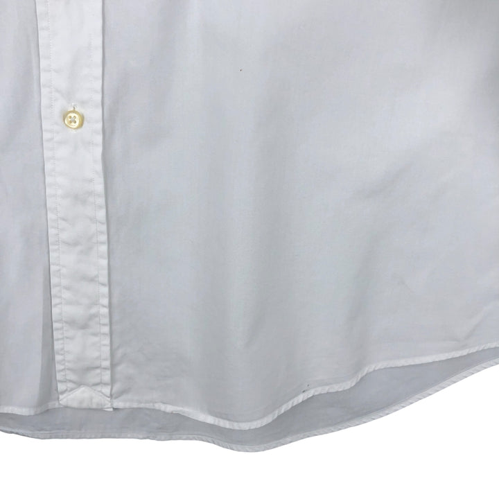 Ralph Lauren POLO by Ralph Lauren REGENT CUSTOM FIT wide collar long sleeve cotton shirt, men's size XL cotton white type Vintage Second Hand