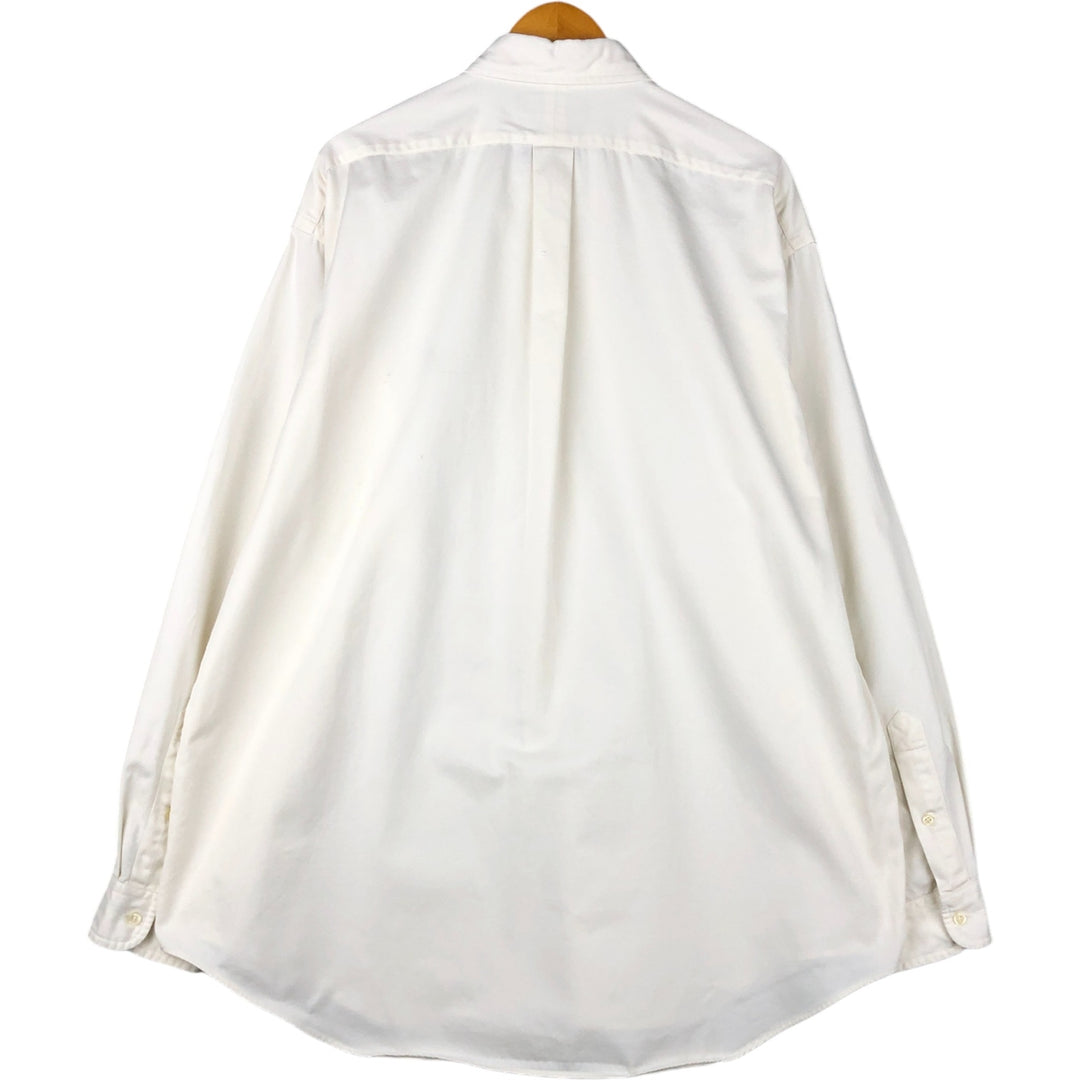 Ralph Lauren BLAKE long sleeve button down shirt, men's XL size cotton white type Vintage Second Hand