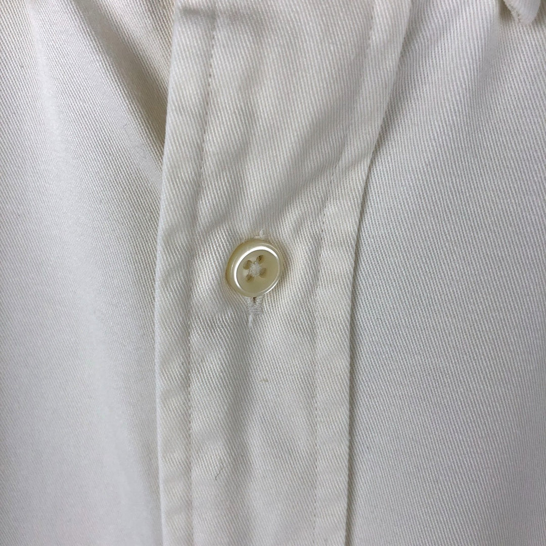 Ralph Lauren BLAKE long sleeve button down shirt, men's XL size cotton white type Vintage Second Hand