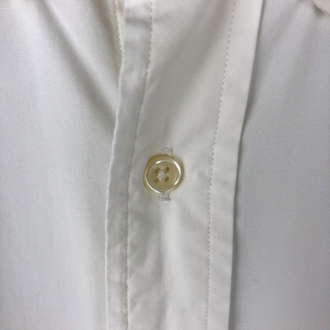 Ralph Lauren CUSTOM FIT long sleeve button down shirt, men's size M cotton white type Vintage Second Hand
