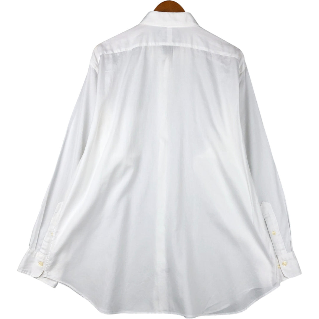 Ralph Lauren POLO by Ralph Lauren ANDREW long sleeve cotton shirt, men's XL size cotton white type Vintage Second Hand
