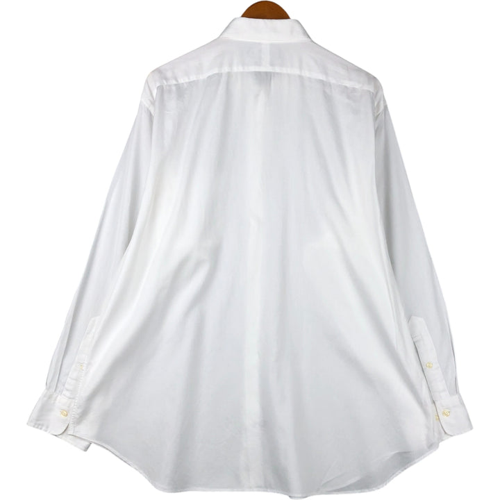 Ralph Lauren POLO by Ralph Lauren ANDREW long sleeve cotton shirt, men's XL size cotton white type Vintage Second Hand