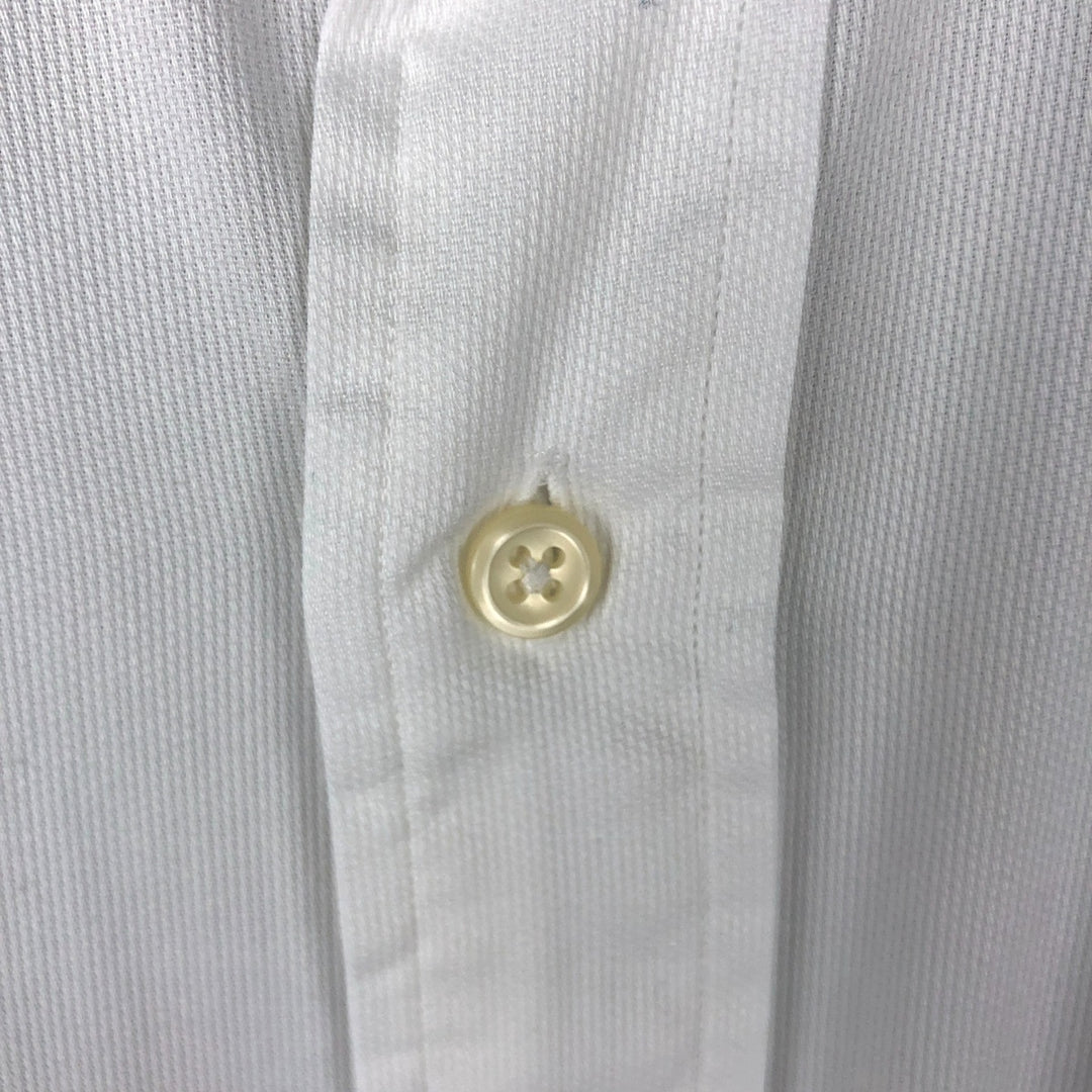 Ralph Lauren POLO by Ralph Lauren ANDREW long sleeve cotton shirt, men's XL size cotton white type Vintage Second Hand