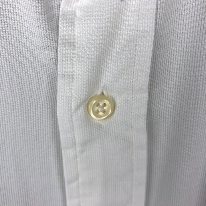 Ralph Lauren POLO by Ralph Lauren ANDREW long sleeve cotton shirt, men's XL size cotton white type Vintage Second Hand