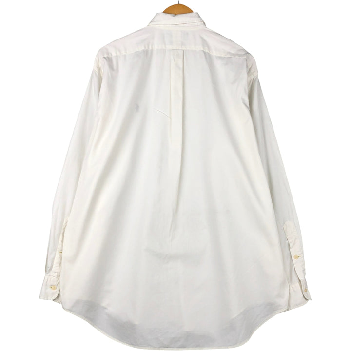 Ralph Lauren long sleeve button down shirt, men's size L cotton white type Vintage Second Hand