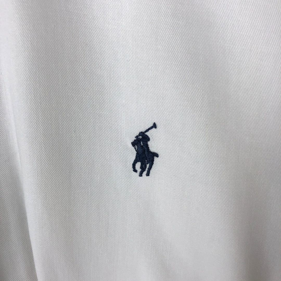 Ralph Lauren long sleeve button down shirt, men's size L cotton white type Vintage Second Hand