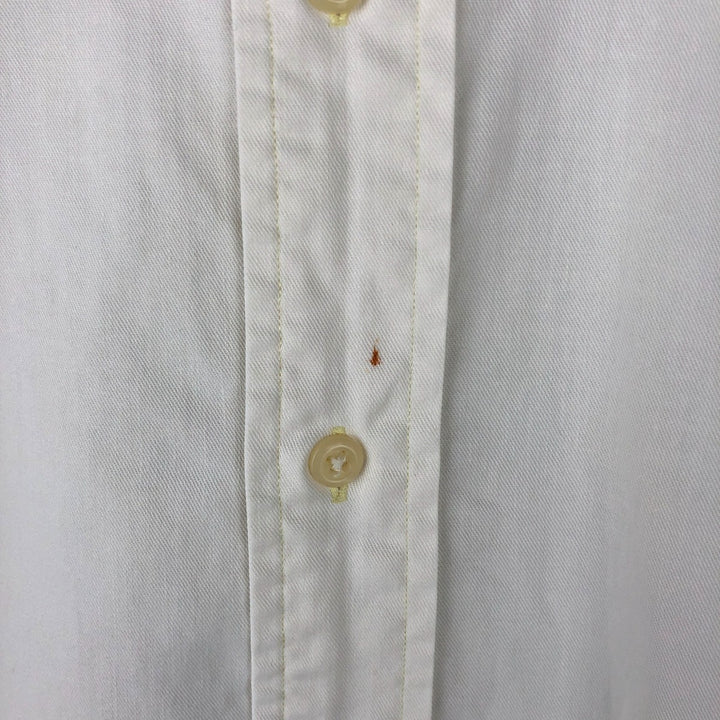 Ralph Lauren long sleeve button down shirt, men's size L cotton white type Vintage Second Hand
